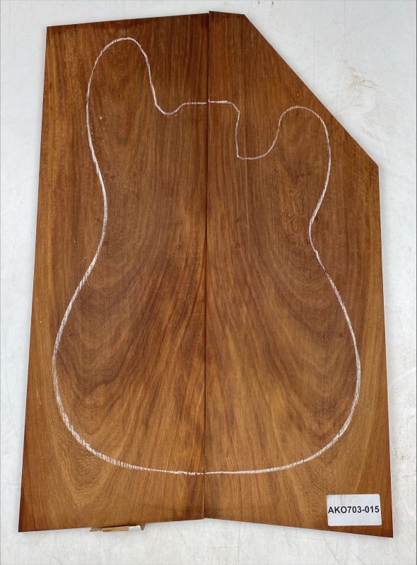 Top African Koa, 2-pcs. 7mm Unique Piece #015